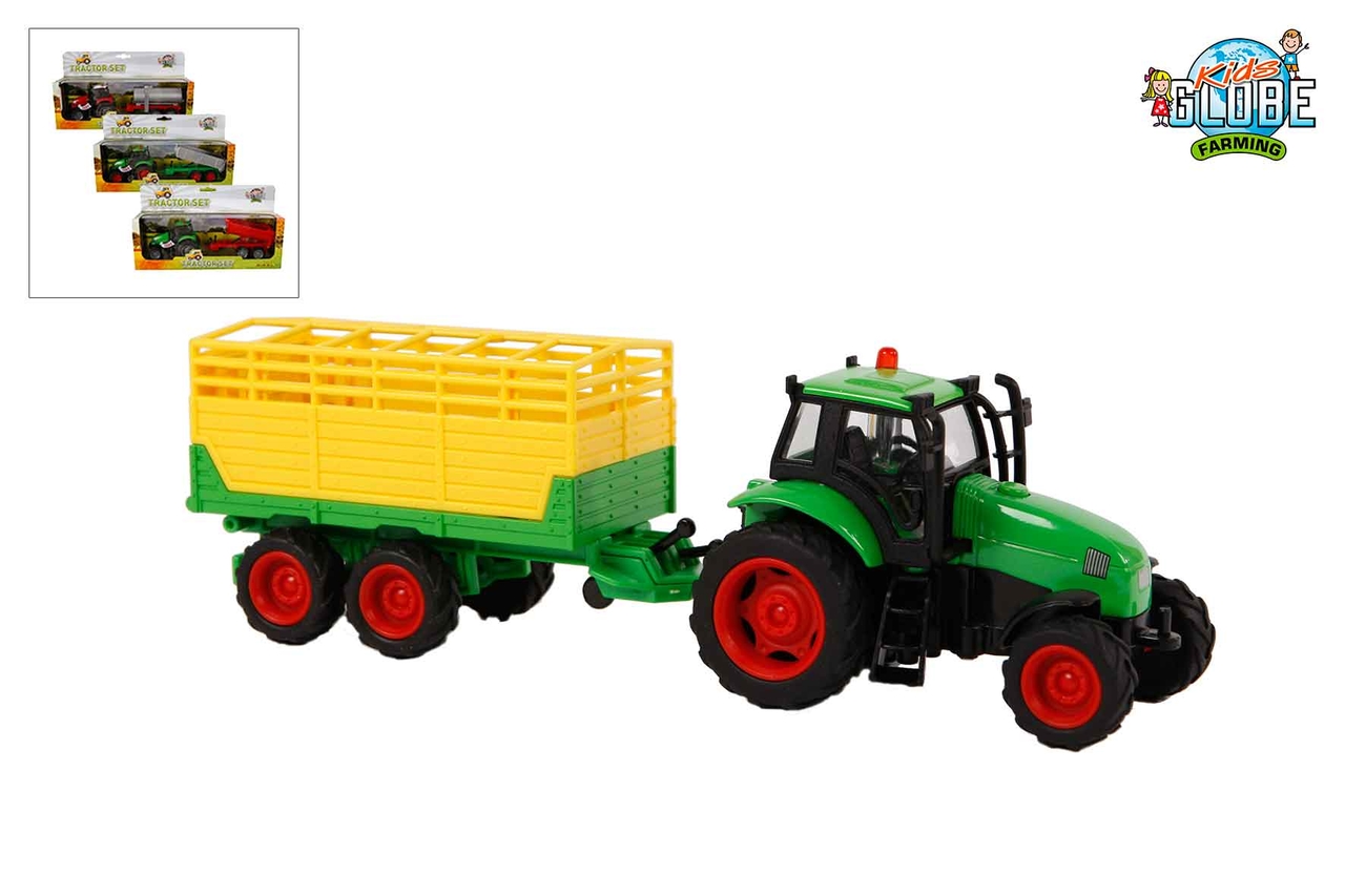 speelgoed tractor met aanhanger